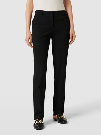Peek & Cloppenburg Christian Berg Woman SelectionStoffhose mit Bügelfalten in black Begrenzte Freigabe