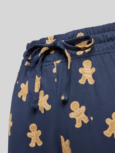 Peek & Cloppenburg Jake*s CasualTapered Fit Pyjama-Hose mit Motiv-Print in dunkelblau JETZT KAUFEN