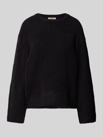 Peek & Cloppenburg Gina TricotStrickpullover mit Rundhalsausschnitt in black Zeitbegrenzte Promotion