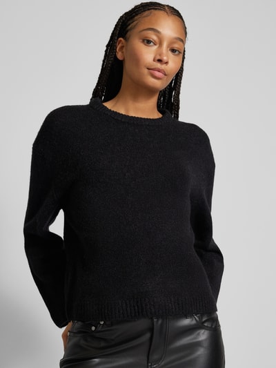 Peek & Cloppenburg Gina TricotStrickpullover mit Rundhalsausschnitt in black Zeitbegrenzte Promotion