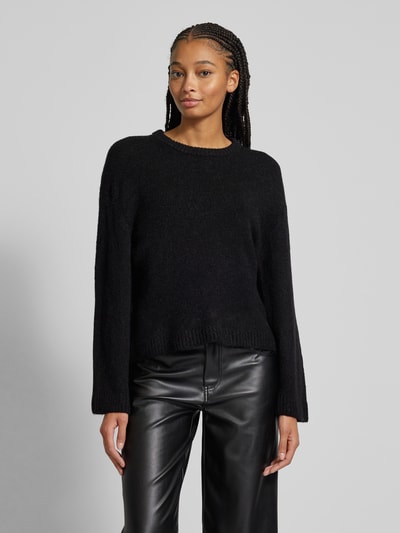 Peek & Cloppenburg Gina TricotStrickpullover mit Rundhalsausschnitt in black Zeitbegrenzte Promotion