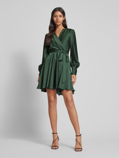 Peek & Cloppenburg SwingCocktailkleid in Wickel-Optik in dunkelgruen