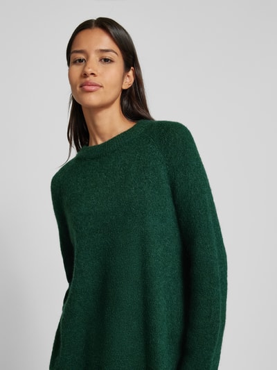 Peek & Cloppenburg MSCH CopenhagenOversized Strickpullover mit Rundhalsausschnitt Modell 'Lessine' in dunkelgruen Online