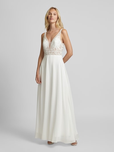 Peek & Cloppenburg LaonaBrautkleid mit floralem Spitzenbesatz in weiss Outlet