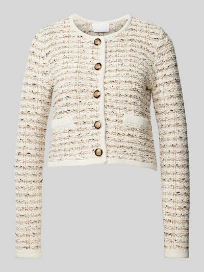 Peek & Cloppenburg Jake*s CollectionCardigan mit Rundhalsausschnitt in ecru Großer Ausverkauf