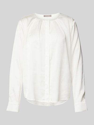 Peek & Cloppenburg Christian Berg Woman SelectionRegular Fit Bluse mit verdeckter Knopfleiste in ecru Preisnachlass