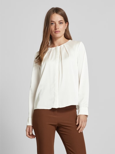 Peek & Cloppenburg Christian Berg Woman SelectionRegular Fit Bluse mit verdeckter Knopfleiste in ecru Preisnachlass