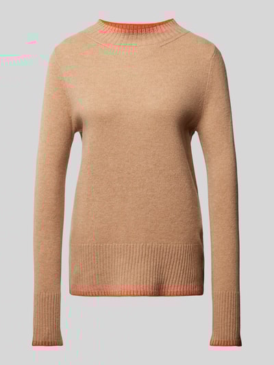 Peek & Cloppenburg Christian Berg WomanWollpullover mit Stehkragen in camel Cyber Monday