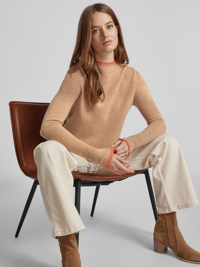 Peek & Cloppenburg Christian Berg WomanWollpullover mit Stehkragen in camel Cyber Monday