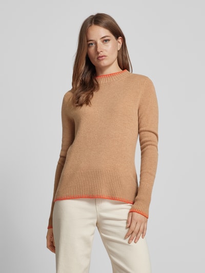 Peek & Cloppenburg Christian Berg WomanWollpullover mit Stehkragen in camel Cyber Monday