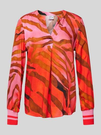Peek & Cloppenburg Emily Van den BerghRegular Fit Bluse mit V-Ausschnitt in pink Muttertagsangebot