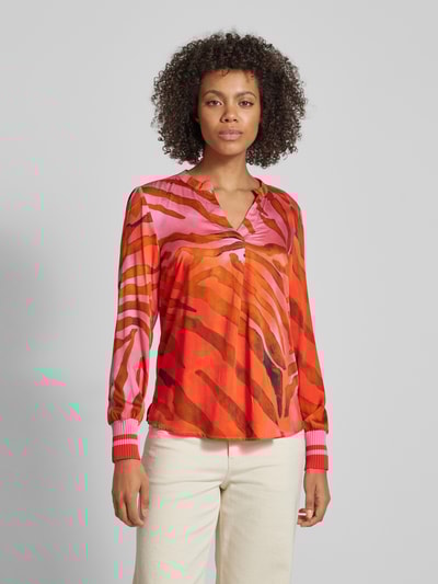 Peek & Cloppenburg Emily Van den BerghRegular Fit Bluse mit V-Ausschnitt in pink Muttertagsangebot
