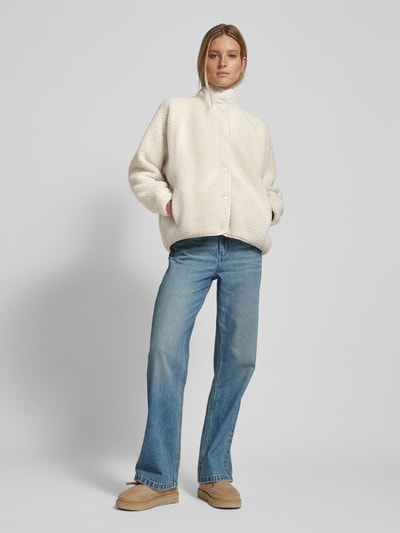 Peek & Cloppenburg Jake*s CasualSweatjacke mit Teddyfell in ecru