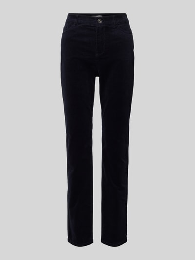 Peek & Cloppenburg Christian Berg WomanRegular Fit Cordhose im 5-Pocket-Design in dunkelblau Heißer Verkauf