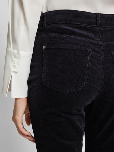 Peek & Cloppenburg Christian Berg WomanRegular Fit Cordhose im 5-Pocket-Design in dunkelblau Heißer Verkauf