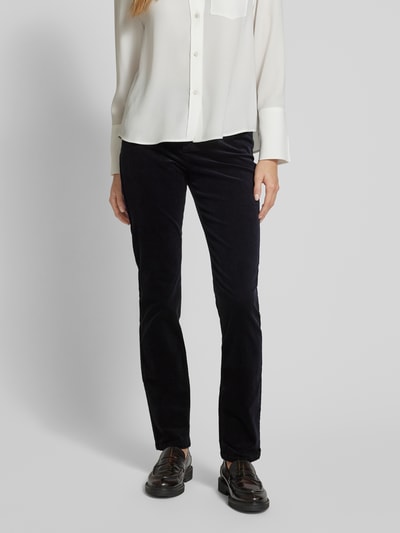 Peek & Cloppenburg Christian Berg WomanRegular Fit Cordhose im 5-Pocket-Design in dunkelblau Heißer Verkauf