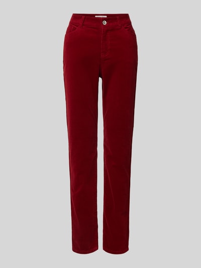 Peek & Cloppenburg Christian Berg WomanRegular Fit Cordhose im 5-Pocket-Design in dunkelrot Neueste Mode