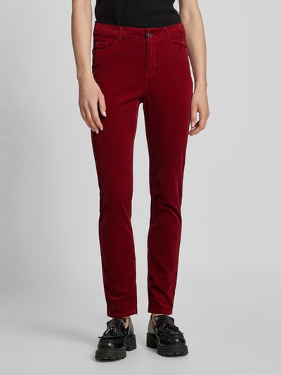 Peek & Cloppenburg Christian Berg WomanRegular Fit Cordhose im 5-Pocket-Design in dunkelrot Neueste Mode