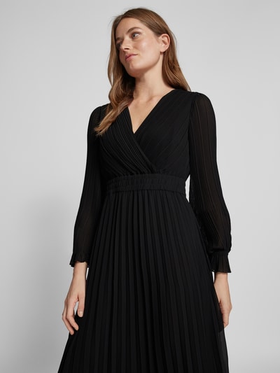 Peek & Cloppenburg Jake*s CollectionMidikleid mit V-Ausschnitt in black Online Outlet