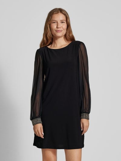 Peek & Cloppenburg ApricotMinikleid mit U-Boot-Ausschnitt in black Sonderangebote