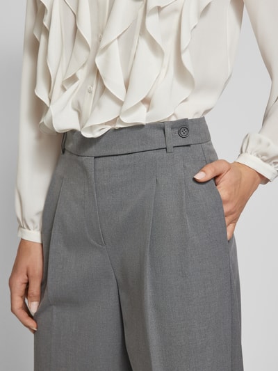 Peek & Cloppenburg Jake*s CollectionStoffhose mit Bundfalten in silber melange Riesige Ersparnisse