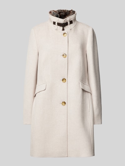 Peek & Cloppenburg Christian Berg Woman SelectionMantel mit Stehkragen in sand melange VIP-Rabatte