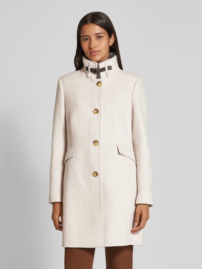Peek & Cloppenburg Christian Berg Woman SelectionMantel mit Stehkragen in sand melange VIP-Rabatte