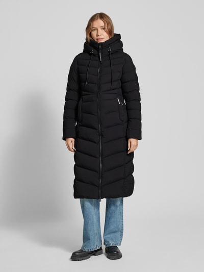 Peek & Cloppenburg khujoSteppmantel mit Zweiwege-Reißverschluss Modell 'INGRAM3 MATT' in black Tiefpreis