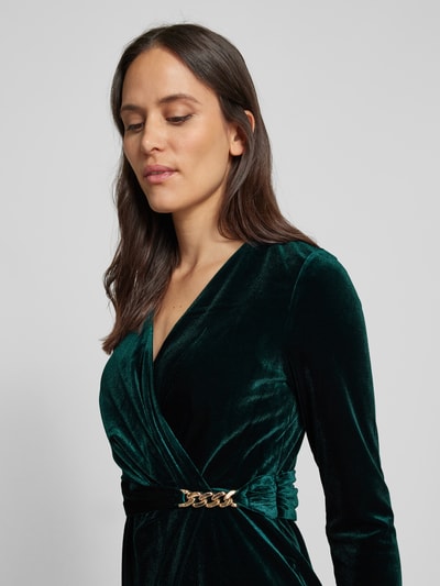 Peek & Cloppenburg Christian Berg CocktailCocktailkleid in Wickel-Optik in dunkelgruen Super Sparpreis