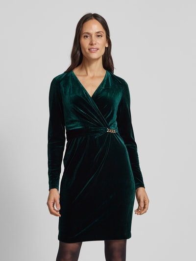 Peek & Cloppenburg Christian Berg CocktailCocktailkleid in Wickel-Optik in dunkelgruen Super Sparpreis