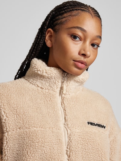 Peek & Cloppenburg ReviewSherpa Jacket mit Label-Patch in ecru Letzte 2 Tage