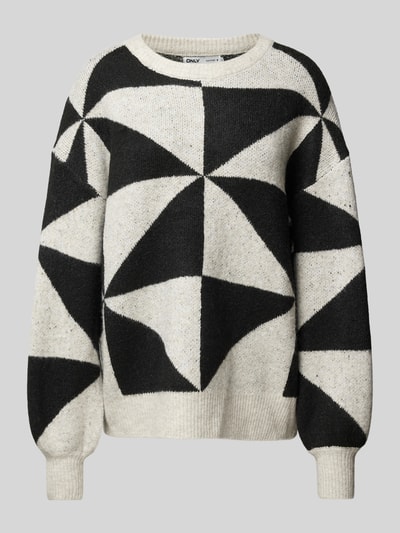 Peek & Cloppenburg OnlyPullover mit Rundhalsausschnitt Modell 'GEORGINA' in offwhite Bis zu 50% Rabatt