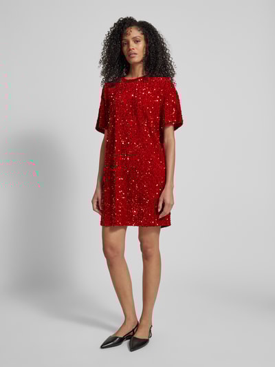 Peek & Cloppenburg Jake*s CasualKnielanges Kleid mit Pailletten in kirsche Vierteljährliche Förderung