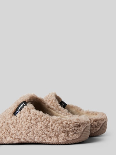Peek & Cloppenburg VerbenasSlides mit Teddyfell Modell 'YORK CURLY' in camel Clearance-Verkauf