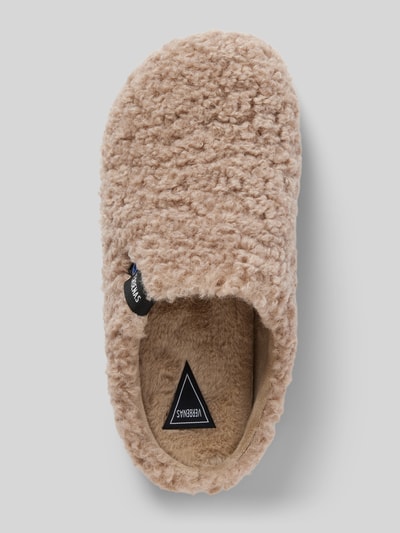 Peek & Cloppenburg VerbenasSlides mit Teddyfell Modell 'YORK CURLY' in camel Clearance-Verkauf