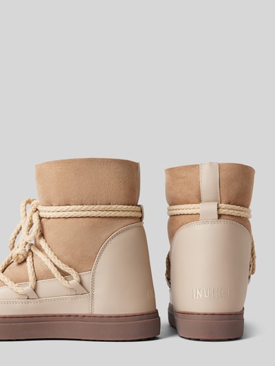 Peek & Cloppenburg INUIKIILederstiefel mit Label-Schriftzug in beige Online