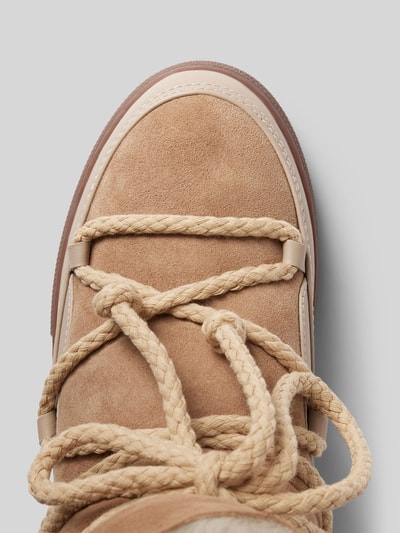 Peek & Cloppenburg INUIKIILederstiefel mit Label-Schriftzug in beige Online