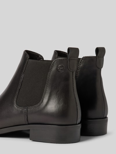 Peek & Cloppenburg TamarisChelsea Boots aus Leder mit Label-Prägung in black Verkauf