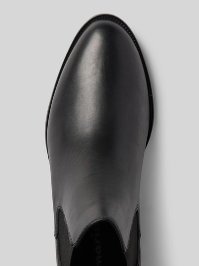 Peek & Cloppenburg TamarisChelsea Boots aus Leder mit Label-Prägung in black Verkauf