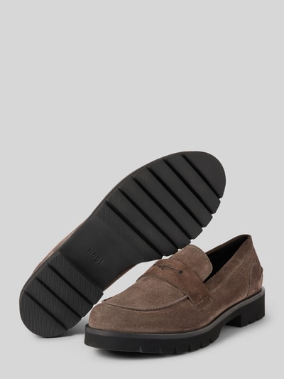 Peek & Cloppenburg HöglTassel-Loafer in Leder-Optik in dunkelgrau Angebote