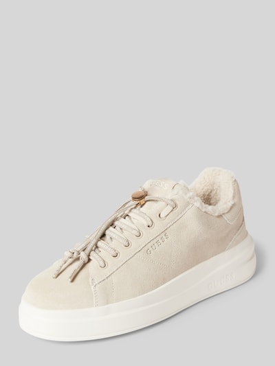 Peek & Cloppenburg GuessChunky Sneaker mit Label-Details Modell 'ELBINA' in beige