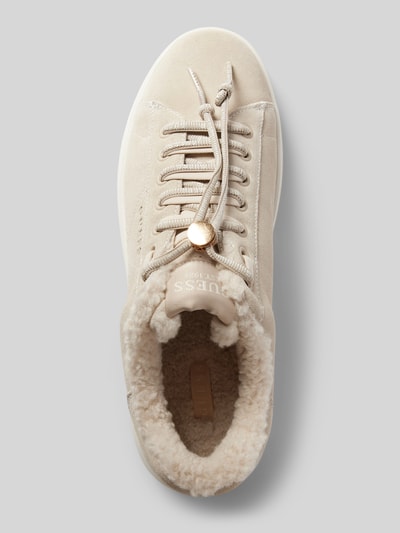Peek & Cloppenburg GuessChunky Sneaker mit Label-Details Modell 'ELBINA' in beige im Angebot