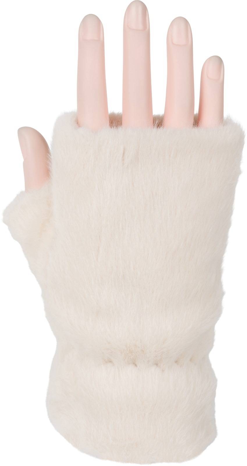 Stylebreaker Fingerlose Handschuhe Kunstfell Einfarbig Heißer Verkauf