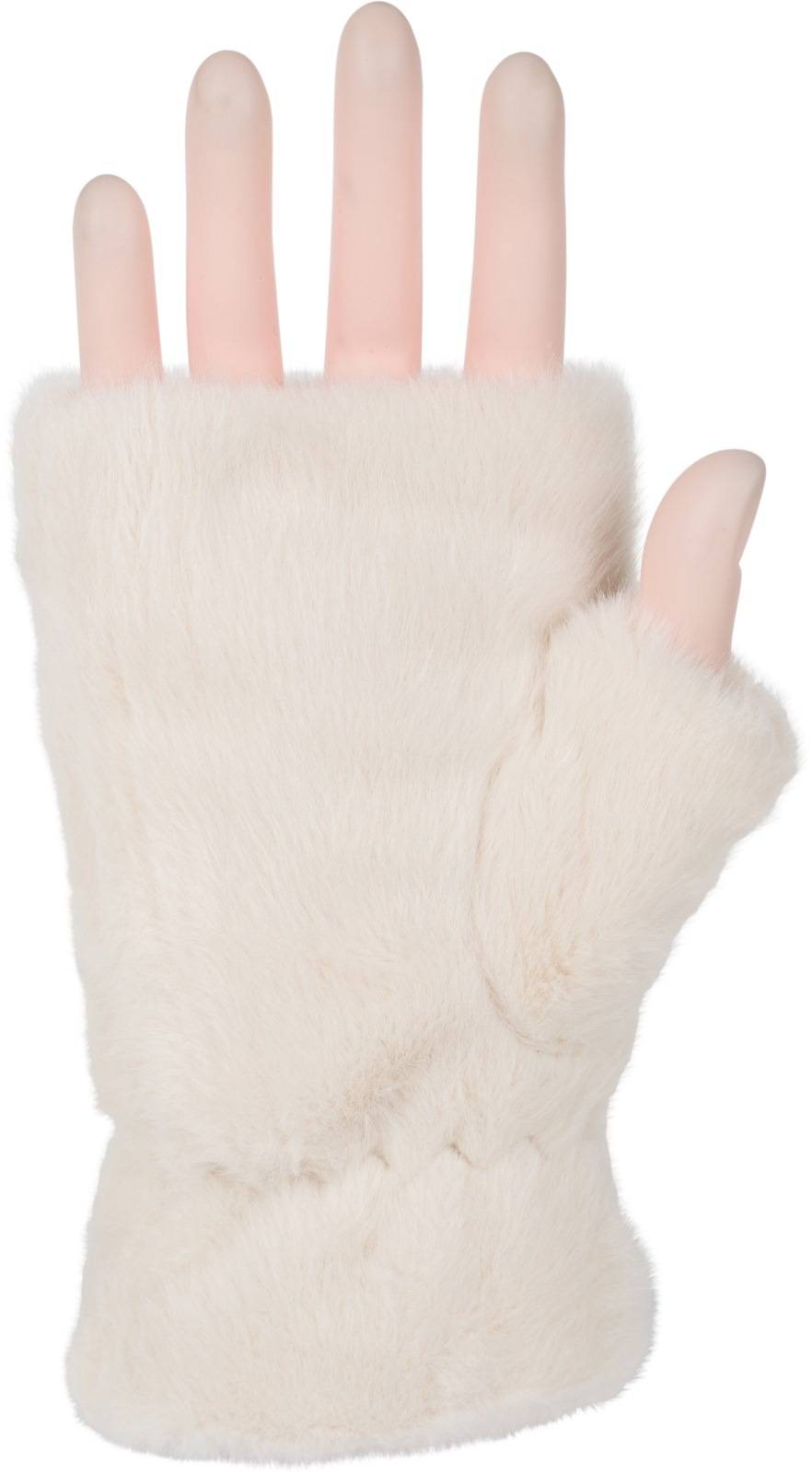 Stylebreaker Fingerlose Handschuhe Kunstfell Einfarbig Heißer Verkauf