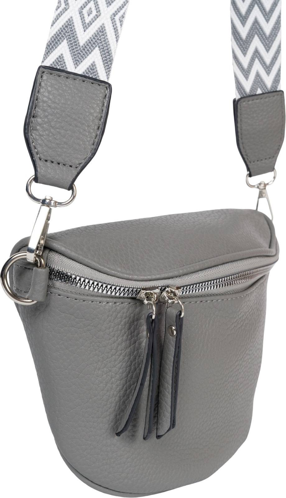 Stylebreaker Halbmond Crossbody Bag Zick-Zack Raute Wochenangebot