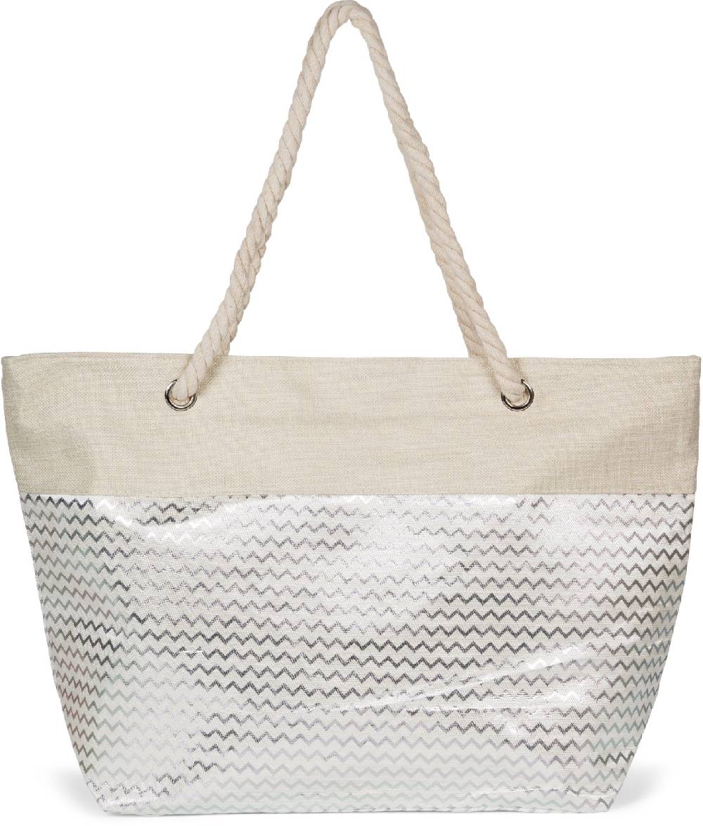 Stylebreaker Strandtasche Metallic Zick-Zack Zeitbegrenzte Promotion