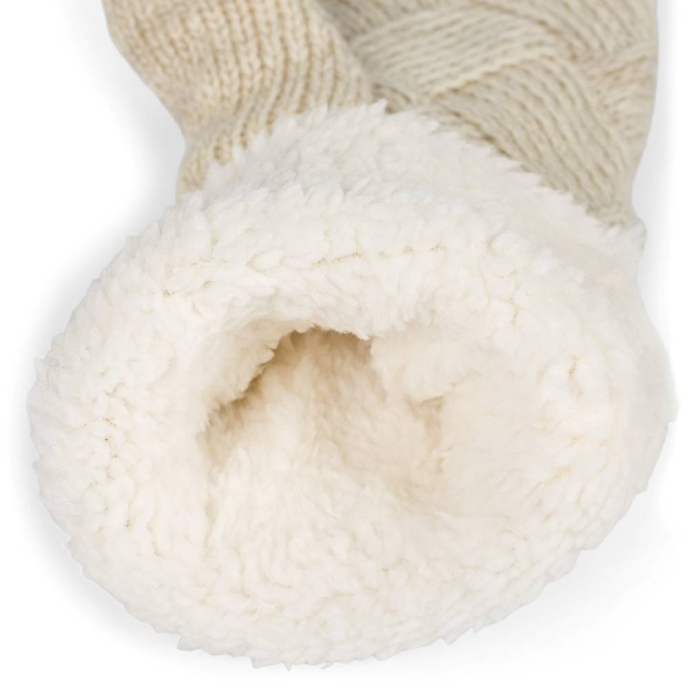 Stylebreaker Strickhandschuhe Fäustlinge mit Rauten Muster und Fleece Verkauf