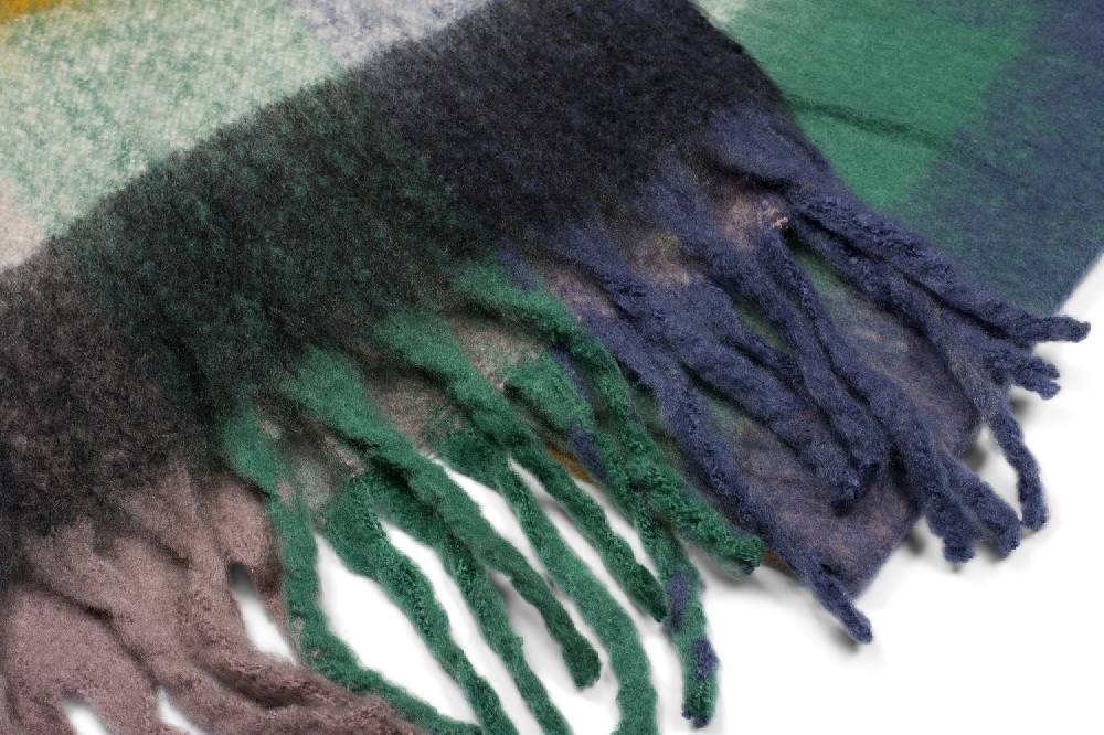 Stylebreaker Karo Web Strickschal bunt Fabrikverkauf