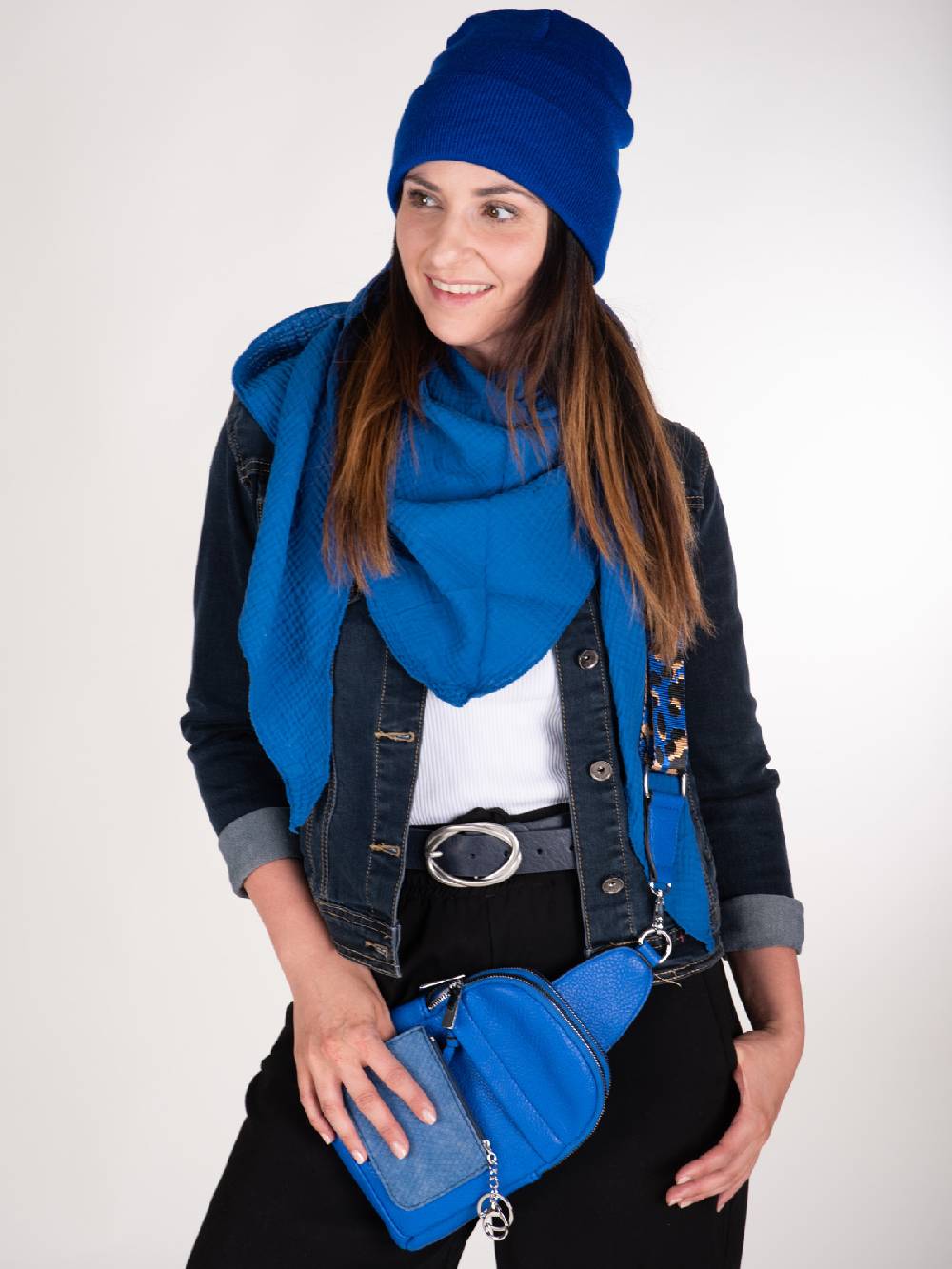 Stylebreaker Musselin Dreiecktuch Einfarbig Flash Sale