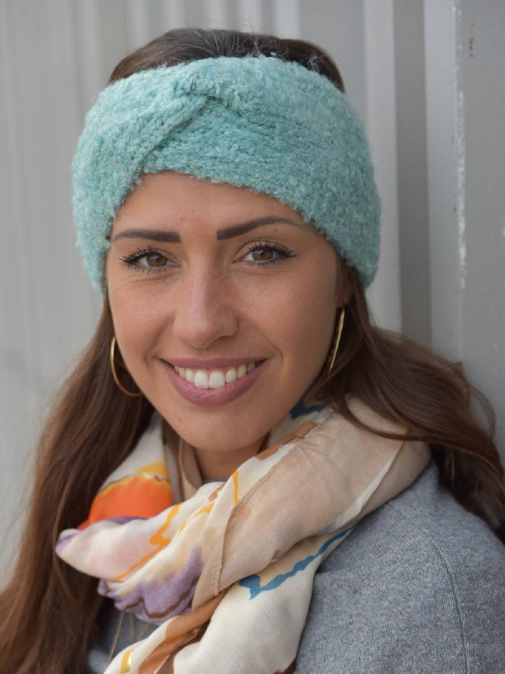 Stylebreaker Strick Stirnband Bouclé Optik Saisonschlussverkauf